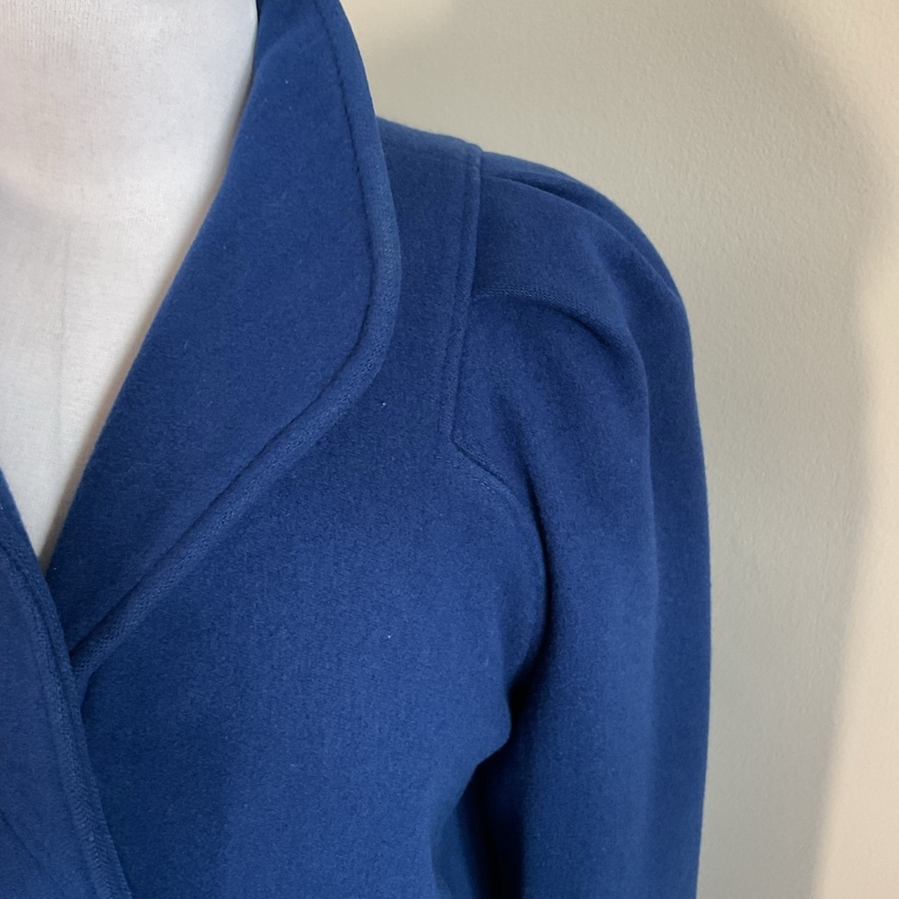 Vintage International Scene Wool Pea Coat 7/8 Navy Blue Made in Yugoslavia - Picture 4 of 10